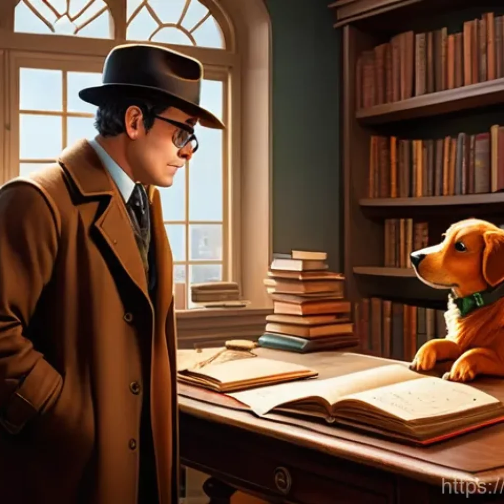 엉덩이탐정 첫 등장 시기 - **Prompt:** A vibrant, cheerful children's book illustration depicting Detective Culetto and his ass...
