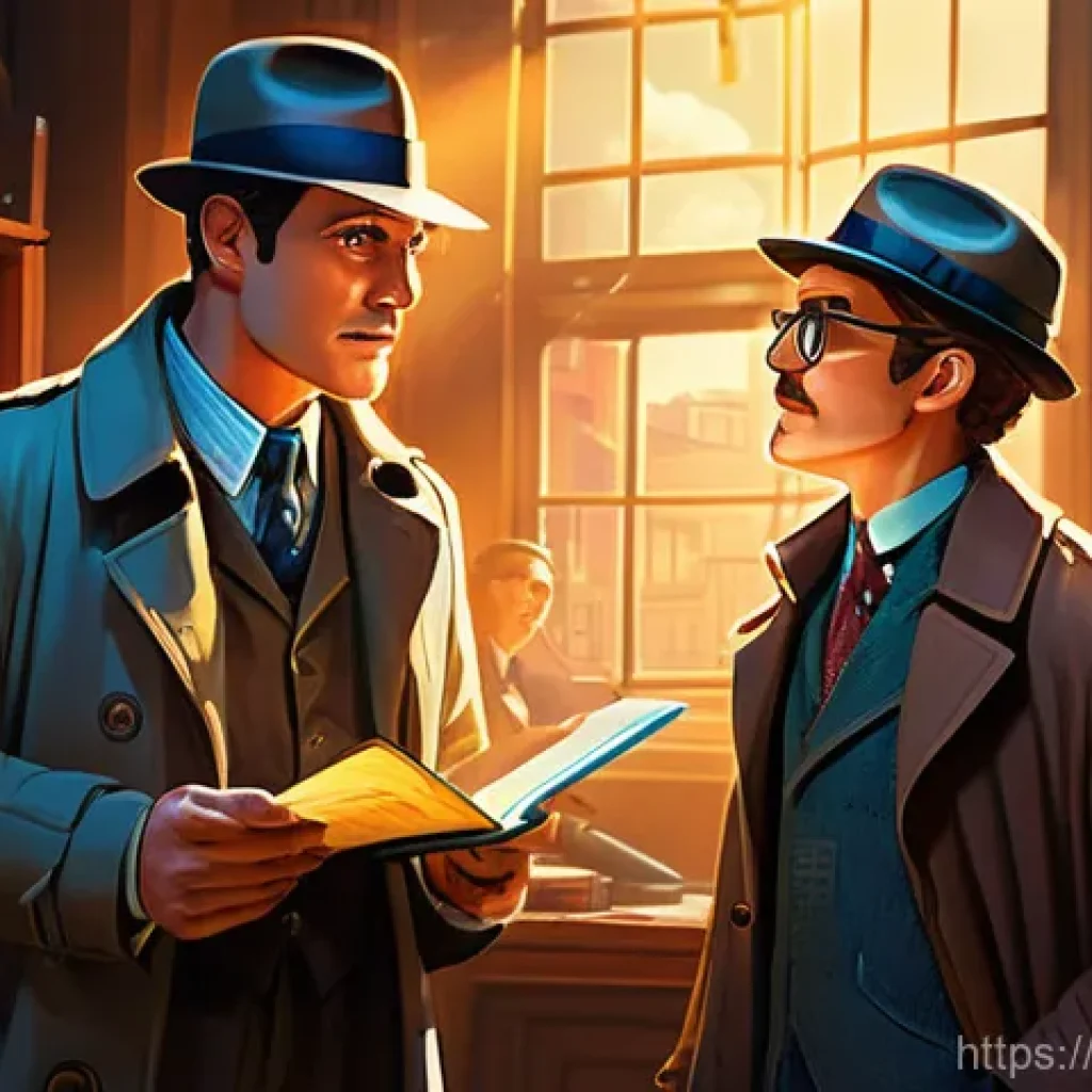 엉덩이탐정 독자 연령층 - **Prompt 1: The Witty Detective and His Enthusiastic Sidekick at Work**
    A vibrant, animated scen...